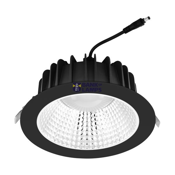 "ERZENI" LED recessed light Ø-228 BLACK/ALU image 1