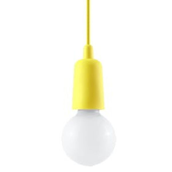 HANGING LAMP DIEGO 1 YELLOW E27 1X60W IP20 image 1