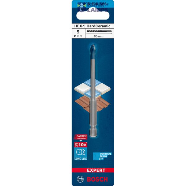 EXPERT HEX-9 HardCeramic Drill Bit 5 x 90 mm image 2