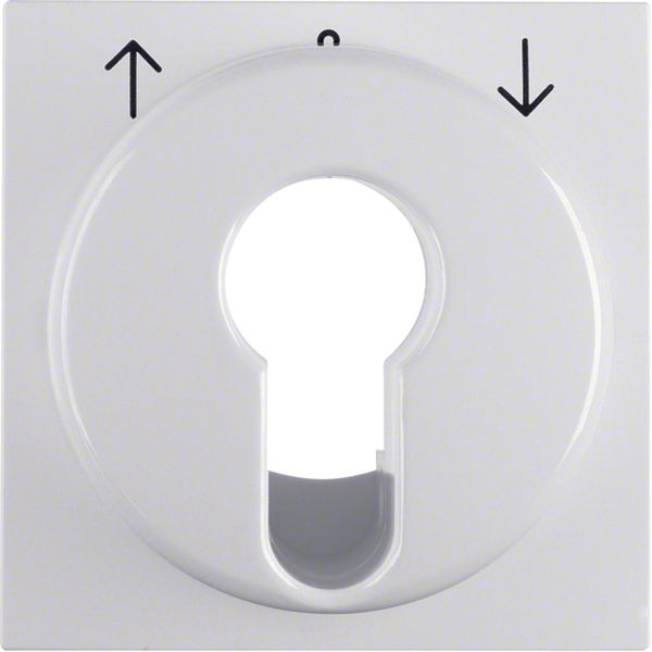 Centre plate f. key push-button f. blinds/key switch, S.1/B.3/B.7, p.w image 1