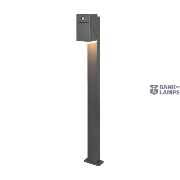Avon LED pole 100 cm anthracite motion sensor image 1