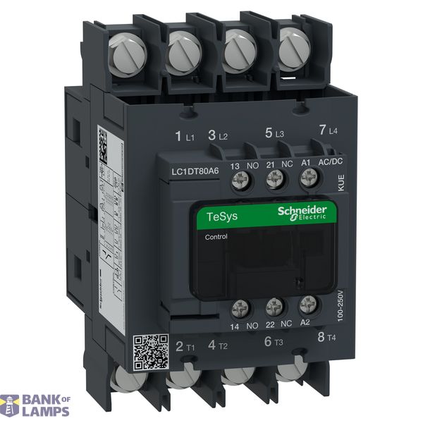 TeSysCTR4P80A AC3NO+NC100-250V ACDC LUGS image 2