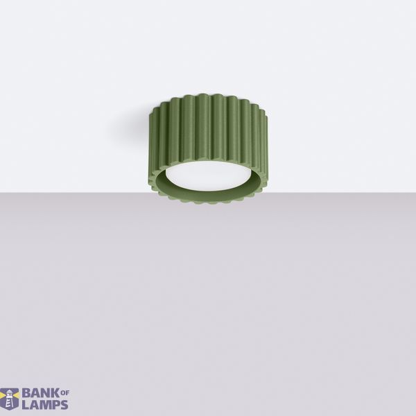 Ceiling lamp AURA 1 olive green Gx53 image 3
