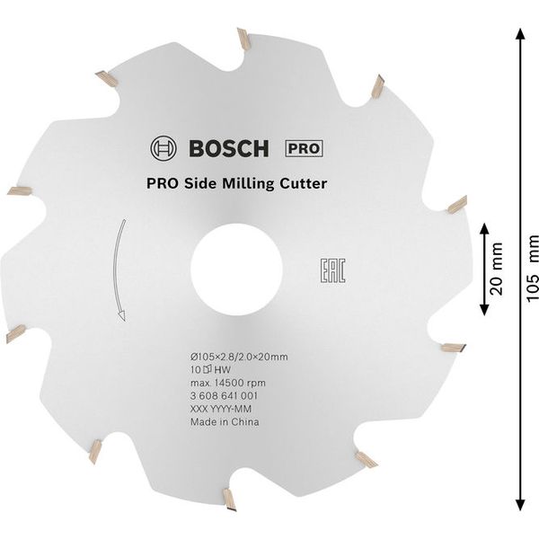 Blade cutter, 10, 20 mm, 2.8 mm image 1