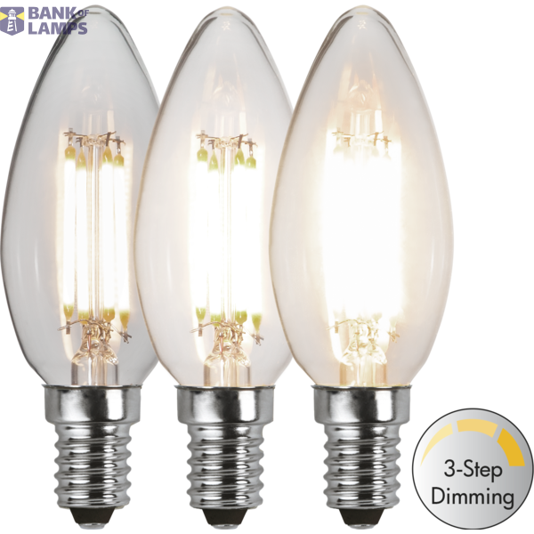 LED Lamp E14 C35 Clear 3-step image 2
