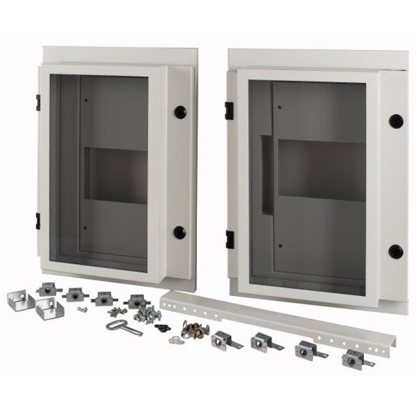 XTMP2N4WCC-H550W800 Front cover for 2x NZM4, withdrawable, HxW=550x800mm, IP55, grey image 1