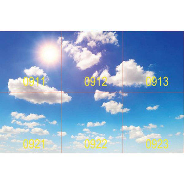 MODUS IB SKY, recessed into raster - modul 600, square A, LED 840, DALI driver, SKY 09, set of 6 pcs image 1