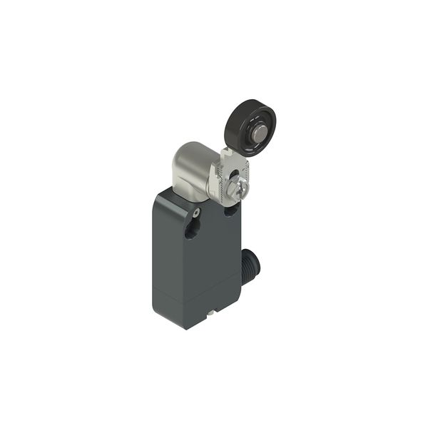 Modular prewired switch with adjustable shaped metal revolving lever image 1