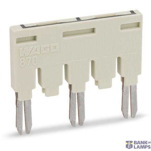 Ready-made push-in type jumper bar;insulated;3-way (1-3-5);light gray image 2
