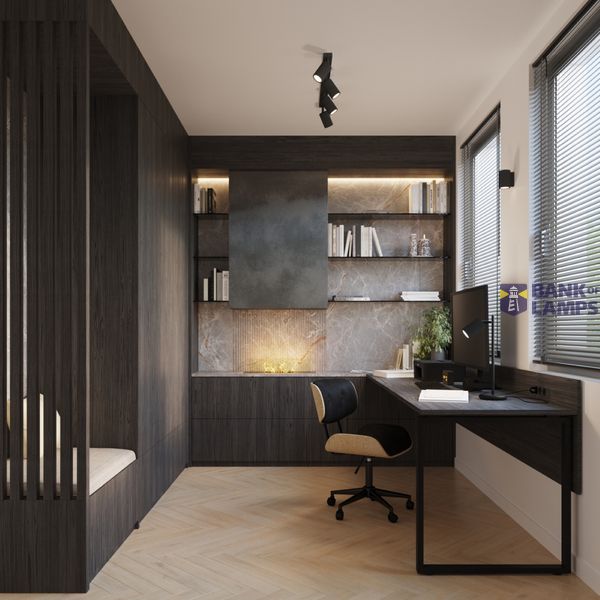BLACK DESK LAMP WITH A RUBBER-COATED DECORATIVE LAMP SHADE FROM THE KARBON SERIES image 7