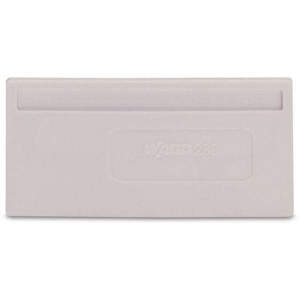 Separator plate 2 mm thick oversized light gray image 1