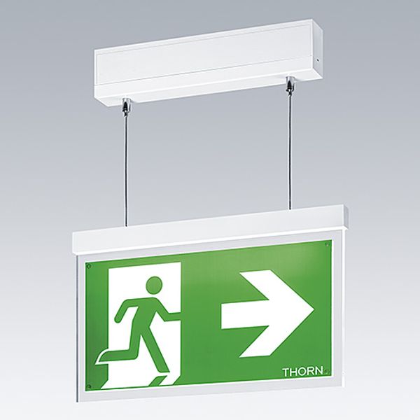 VOYAGER STYLE 150 MS-WF15 E3T-S SM-S WH - Escape sign luminaire image 2