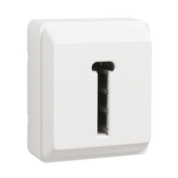 T8 FRENCH TELEPHONE SOCKET WHITE image 1