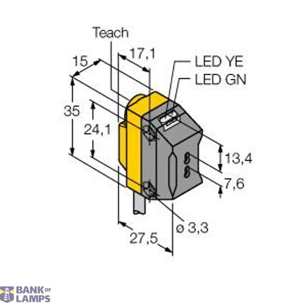 Photoelectric Sensor Photoelectric Sensor for Plastic Fibers   QS18EN6FP W/30 image 1