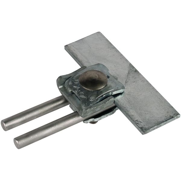 Saddle clamp St/tZn clamping range 0.7-8mm with double cleat for Rd 8- image 1