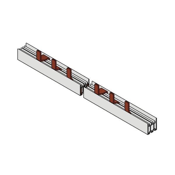 Busbar Pin Version 3-pole, 16mmý, / MW=27mm for D0-devices,1m (The price is shown without markup on metals. Request a quote for accurate information) image 1