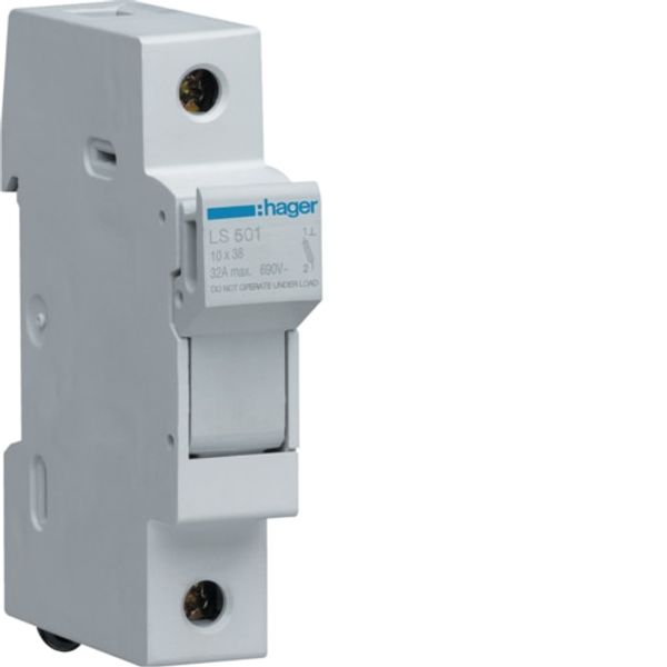 Fuse carrier 1P 32A 690V L38 1M LS501 image 1