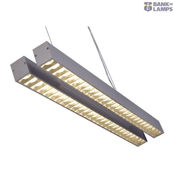 RIFFA PD-102 pendant, silver grey, 2x G5, 2x 54W, dimmable image 3