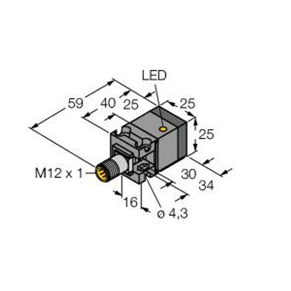 Inductive Sensor   BI10U-CA25-AP6X2-H1141 image 1