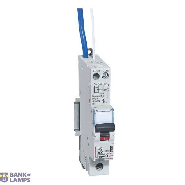 418980 RCBO DX3 10000A 1 pole 6A curve C type A 30mA image 1