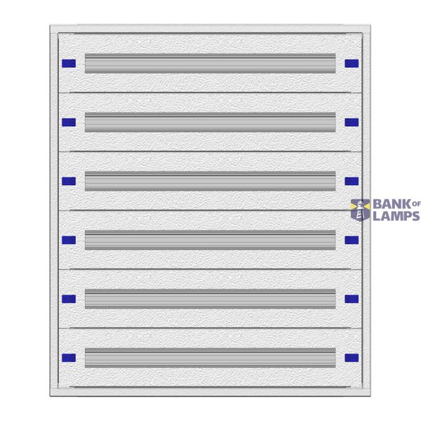 Modular chassis 3-18K flat, 6-rows, depth 100 mm image 1