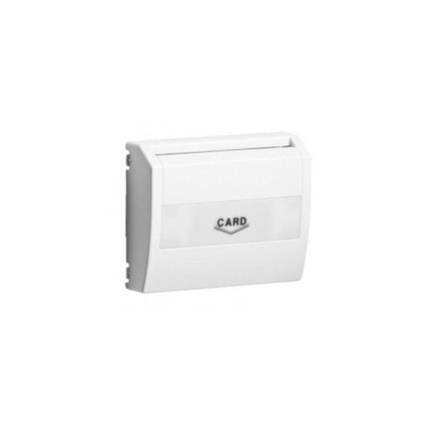 COVER PLATE F/CARD-SYSTEM SWITCH WHITE image 1