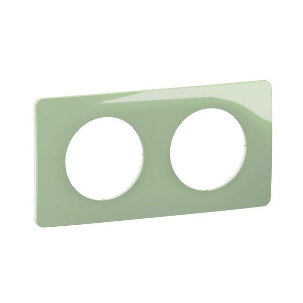 PLATE 2 GANG CELADON GREEN image 2