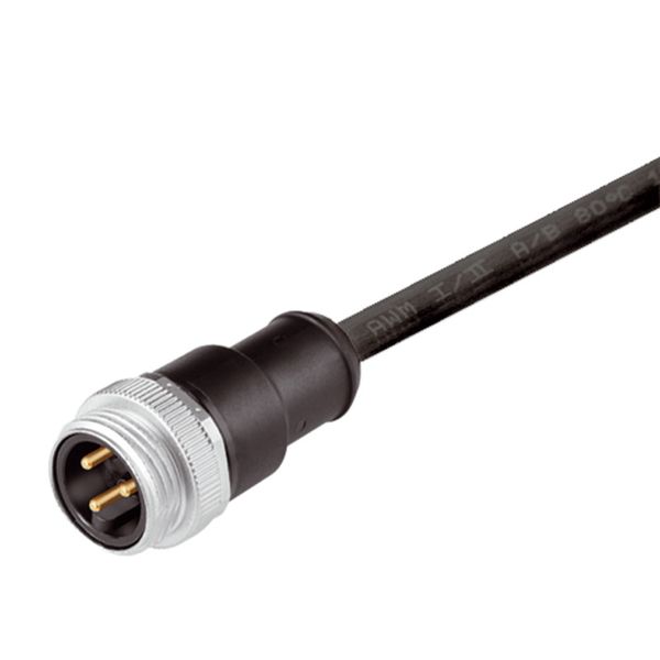 Sensor/actuator line, One end without connector, 7/8", Number of poles : 5 (4 + PE), 3 m, pin, straight, Shielded: No, LED: No, Sheath material: PUR, Halogen: No image 2