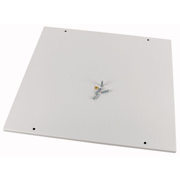 XME2412C Front cover, +mounting kit, vertical, empty, HxW=600x1200mm, grey image 1