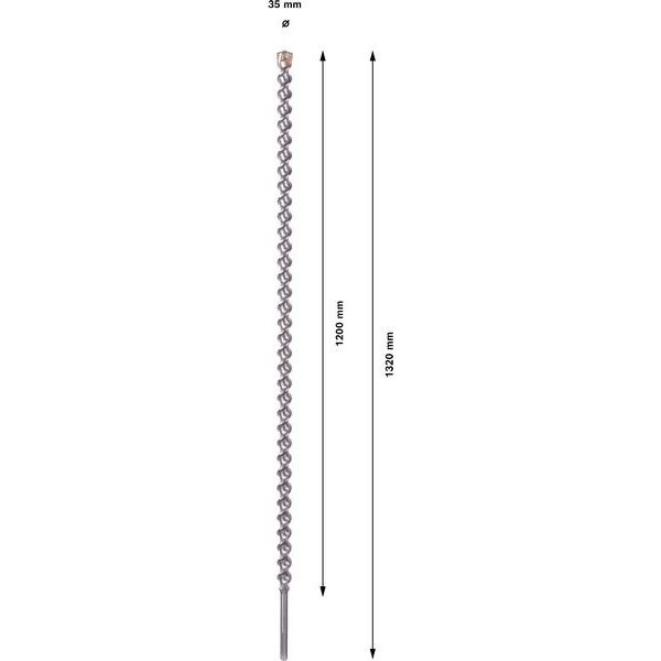 Hammer drill bit SDS-max-7 35 x 1200 x 1320 mm image 1