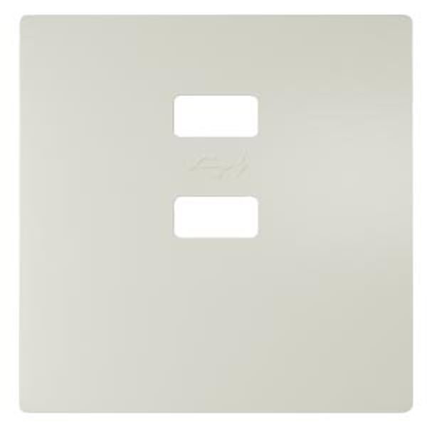 Cover double USB Charger Titan White image 1