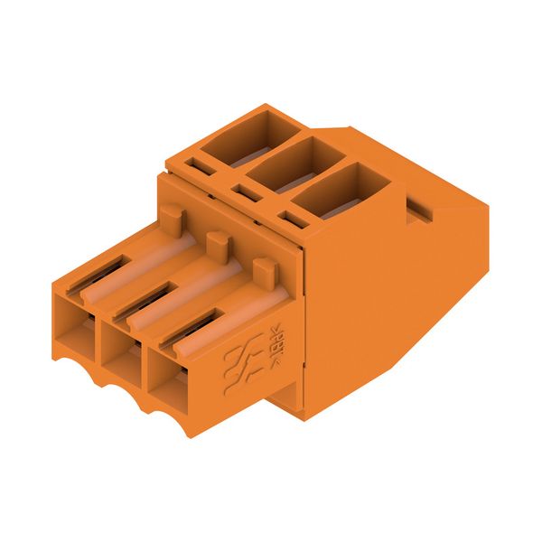 PCB plug-in connector, female plug, 3.50 mm, Number of poles: 3, 90°, Clamping yoke connection, Clamping range, max. : 1.5 mm², Box image 2