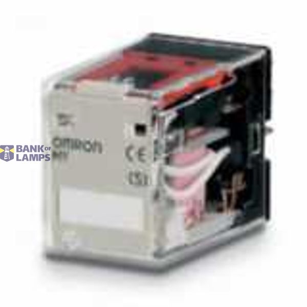 Relay, plug-in, 14-pin, 4PDT, 5 A, mech & LED indicators, label facili MYS 4101R image 4