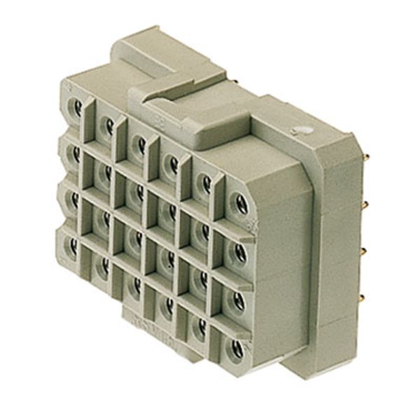 PCB plug-in connector, female header, closed side, THT solder connection, 5.00 mm, Number of poles: 12, 180°, Solder pin length (l): 4.5 mm, Gold-plated, Pebble grey, Box image 1
