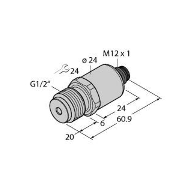 Pressure Transmitter With Current Output (2-Wire)   PT1VR-1043-I2-H1143 image 1