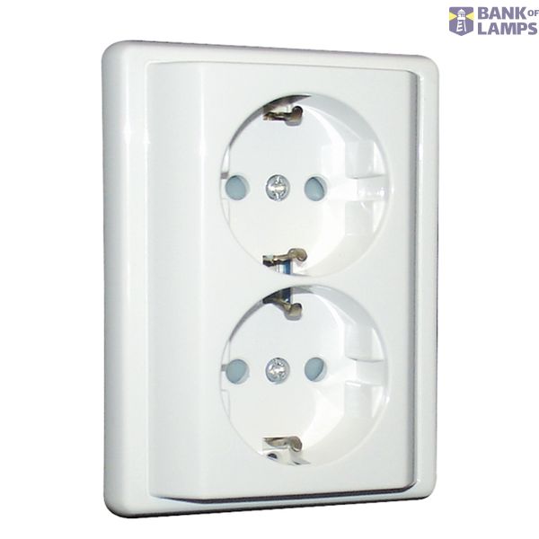 MONOB DOUB SAF EARTH SOCKET (SKO TYPE) WHITE image 2