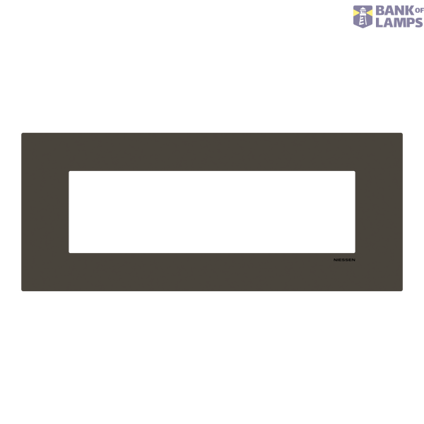 Frame - 1-gang / 7-modules - Niessen logo - Anthracite image 1