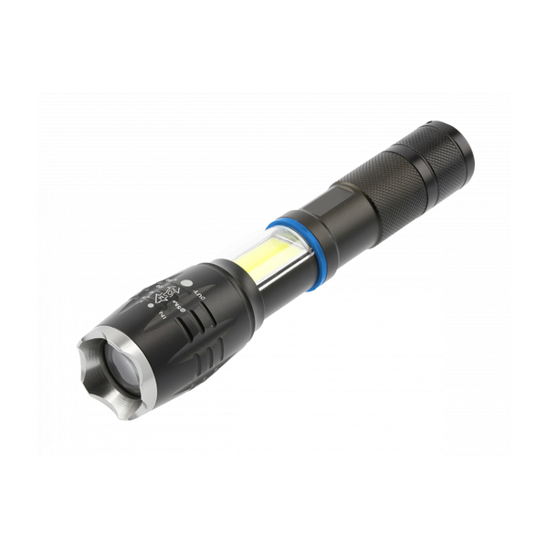 LED flashlight on 1xAAA battery, 8 W, 800 lm, 6400K, 500 m, IP44 image 1