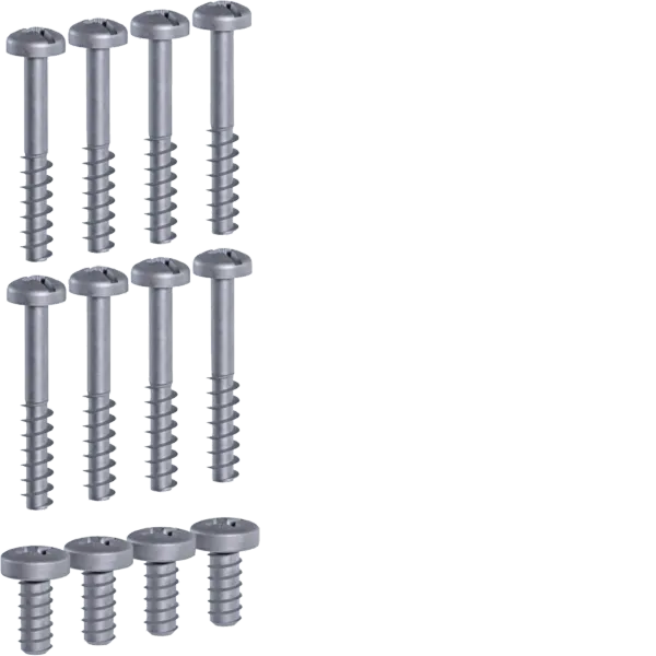 Set of mounting screws, 8 pcs for attaching the cover, 4 pcs for attaching the DIN rail image 1