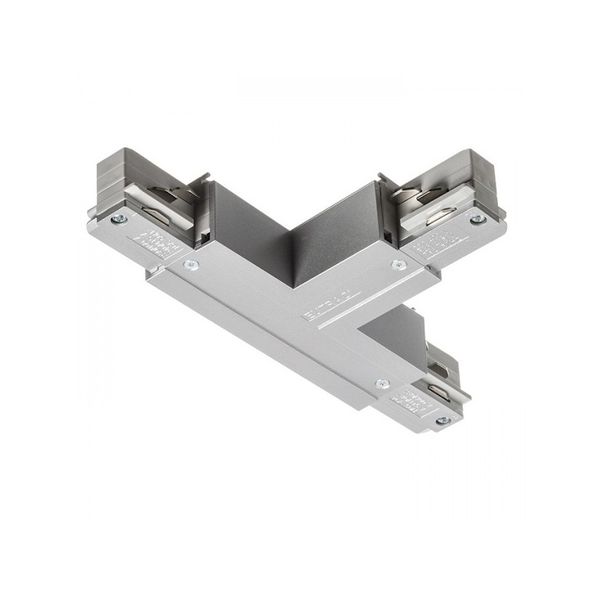 EUTRAC T connector, polarity left silver grey 230V image 1