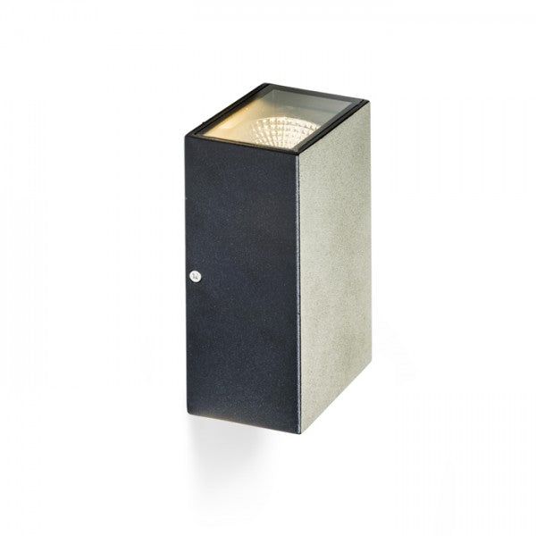 DIXIE 10x16 wall black 230V LED 2x5W 84° IP54 3000K image 1