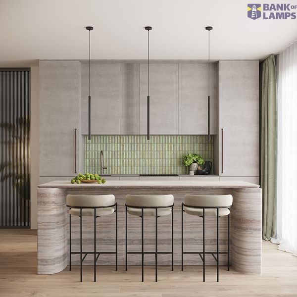 Pendant lamp ARCHE 2P black image 8