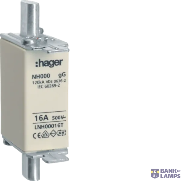 NH Fuse Insert 16A GG, 500VAC LNH00016T image 1