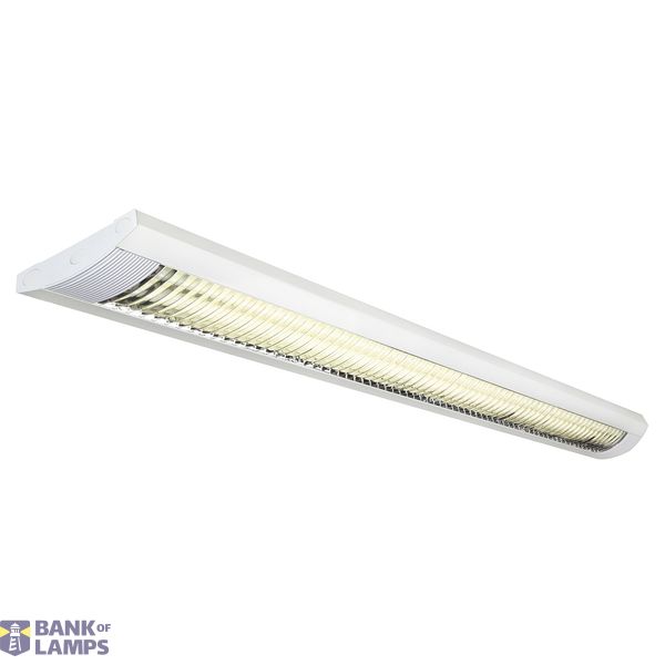 TRISTAN T8 58W ceiling light, rectangular, white, 2x T8 58W image 1