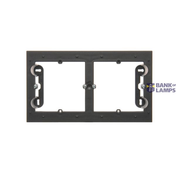 Double surface mounted box, black matt image 1