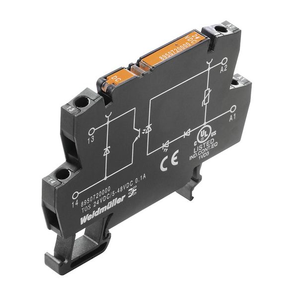 TERMOPTO, Solid-state relay, Rated control voltage: 110 V DC ±20 % , Rated switching voltage: 5...48 V DC, Continuous current: 0.5 A, Screw connection image 1