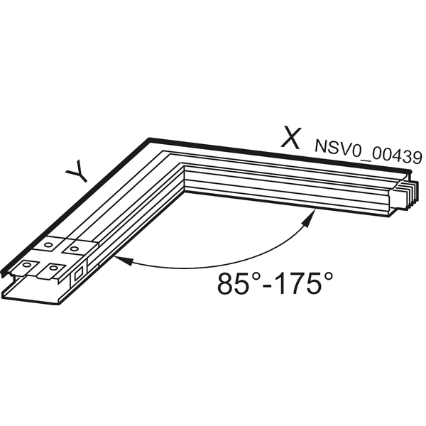 BD2A-1000-LL-X*-G* angle left X=0.36(0.38) m - 1.25 m / Y=0.36(0.38) m 630 A - 1000 image 1