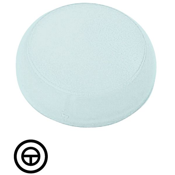 M22-XL-W-X11 Lens, indicator light white, flush, inching symbol image 1