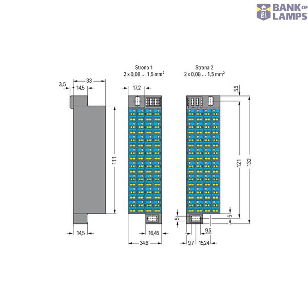 Matrix patchboard 32-pole Marking 1-32 dark gray image 5