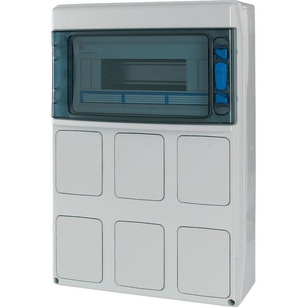 IKA-C-1/12-ST-LID IKA professional distribution board, IP65 + clamps + mounting plate for premoulded built-in sockets image 6